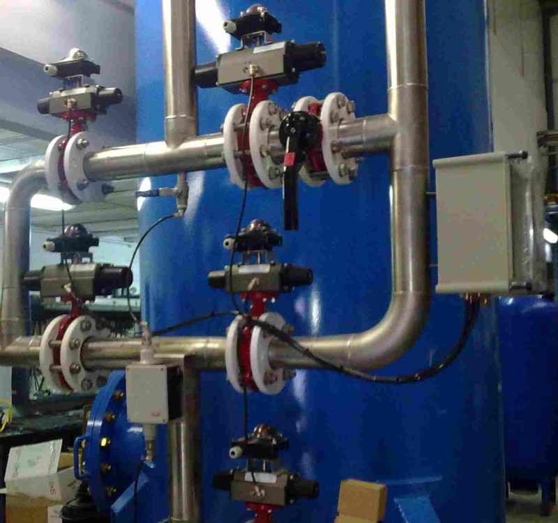 En el tratamiento de aguas, las empresas instalan en sus líneas válvulas de mariposa ACDRA con sus actuadores neumáticos ACDRA AIR en simple efecto, para el control completo del producto.